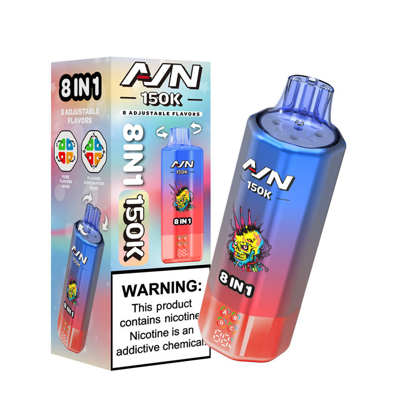 AIVONO AVN 8-in-1 Disposable Vape 150,000 Puffs 8 Flavors With LED Display