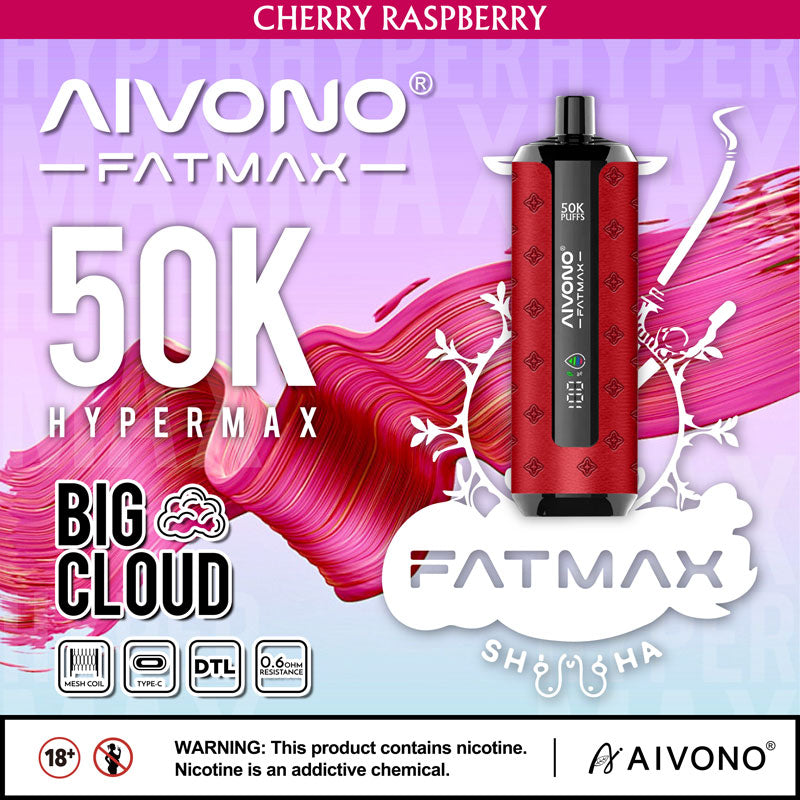 AIVONO FATMAX 50K Puffs Vape | Rechargeable | Portable | Smooth Vapour